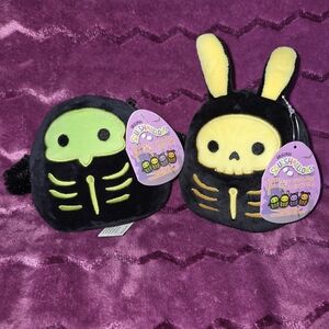 Squishmallows Skeleton Halloween Plush Serge & Skeeter